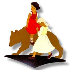 1960er Märchen-Holzbild