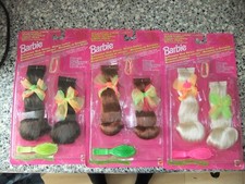 Vintage Barbie Cut and Style attachable hair refills brand new NRFC