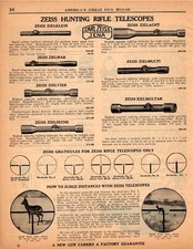 1936 Print Ad Carl Zeiss Jena