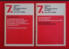 2x DDR 7. Tagung des ZK der