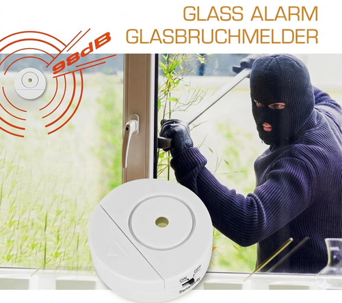 Glasbruchmelder 98db alarm - glasbruchmelder,