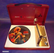 Philips Kofferplattenspieler Netz Batterie Plattenspieler 70er Vintage Nostalgie