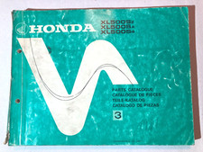 Ersatzteilliste Katalog Honda XL 500 S