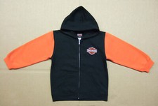 Langarm Kapuzen Jacke, Kind, Harley-Davidson®, 0range/schwarz