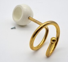 1 Drapierhaken messing-weiss