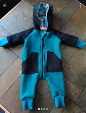 Baby Wollwalk Overall Größe 74 Handmade NEU