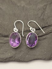Amethyst Ohrringe 925 Sterling