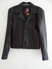 Biker Leder Jacke WM Fashion Motorrad Elektro Gr. M sehr Weich Schwarz Neu!