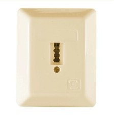 Telefon Dose Anschlußdose TAE U Universal F + N AP universal Aufputz beige
