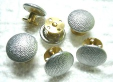 4x  Bundeswehr Schraubknöpfe 17mm für Schulterklappen Bw Uniform Gewinde Knopf