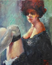 Original Ölgemälde, Akt