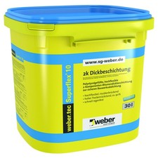 weber.tec Superflex 10 2k Dickbeschichtung Bitumendickbeschichtung 30 L 