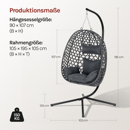 Hängesessel mit gestell bis - hängesessel,