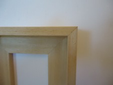 Schattenfugenrahmen 11x27cm natur Bilderrahmen Holz für Keilrahmen Leinwand