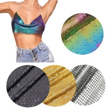 Funkelnde Metall Mesh Stoff