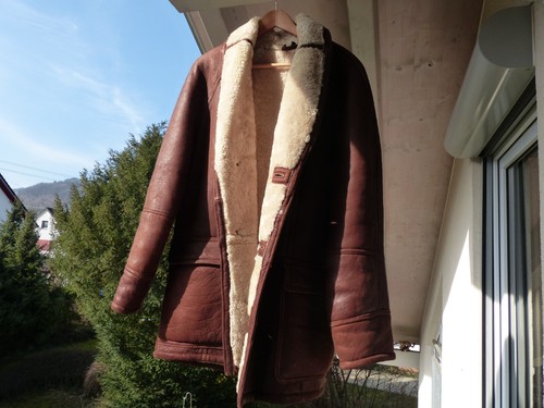 Lederjacke nappaeffekt braun - nappaeffekt,