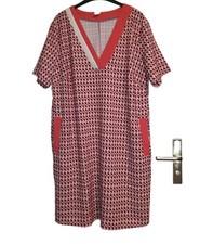 T-Kleid gemustert im 70er