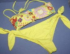 BLUGIRL Bikini-Set Brasil leuchtend gelb Bandeau floral Gr. 36 / S NEU 140,-- €