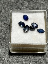 6x Saphir Cabochon oval Safir