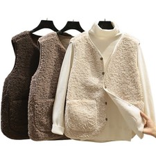 Damen Teddyfleece Steppweste