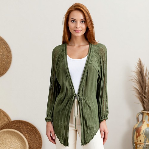 Boho lagenlook strickjacke - boho,