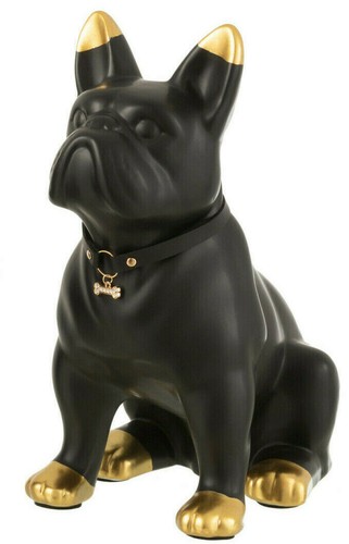 Bulldogge schwarz gold mit - bulldogge,