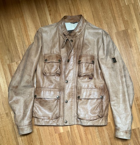 Belstaff brad lederjacke - belstaff, xxl