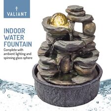 Valiant Tischplatte Indoor Wasserbrunnen mit sich drehender Glaskugel