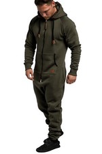 Herren Overall Jumpsuit Onesie Sportanzug Trainingsanzug Jogginganzug 3007
