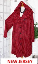 NEW JERSEY Designer OUTDOOR  Jacke Gr. 3 50 52  + schwarz ROT Muster Kapuze