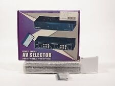 Remote Control AV Selector Audio/Video/S-VHS/Optical 3 to 1, w remote in OVP