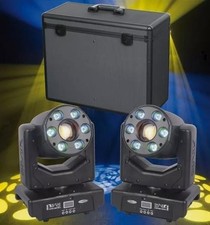 2x Showtec Movinghead LED Shark Combi Spot One 60W inkl. Casekoffer