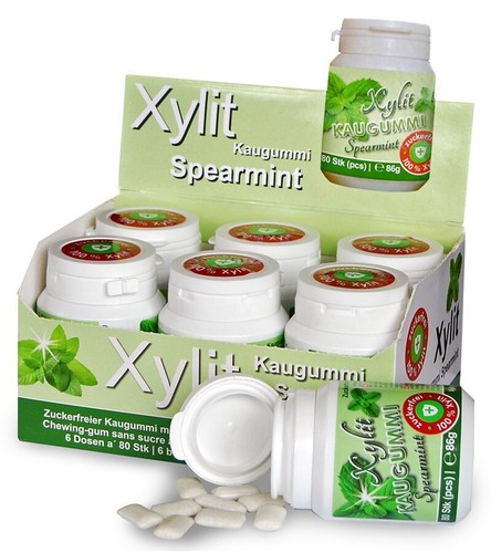 Xylit kaugummi spearmint 480 - xylit, |