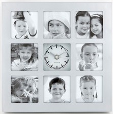 Bilderrahmen mit Uhr Fotouhr Fotogalerie Wanduhr Fotowanduhr Bildergalerie