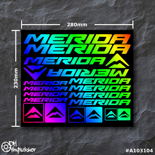 Merida stickersatz hologramm - merida,