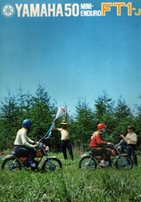 Prospekt Yamaha Motorrad 50 FT1-J Mini Enduro von ca 1970er Jahre