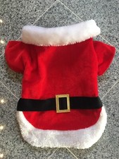 Weihnachtskostüm Weihnachtsmannmantel für kleine Hunde o. Katzen Haustierzubehör