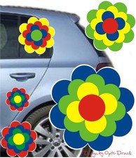4 x 10 cm Prilblumen Blumen Aufkleber Pril* Blume Retroblume Retrostyle Flowers