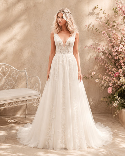 Brautkleid ivory a linie - ivory, –