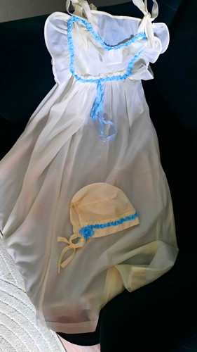 Taufkleid fallschirmseide lang - taufkleid,