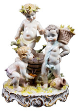 Porzellanfigur "Cherubim des