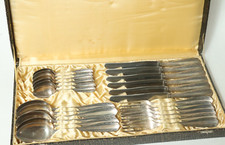 Altes Silberbesteck 90er Silber Besteck Eßbesteck Besteckset Besteckkasten 6 Per