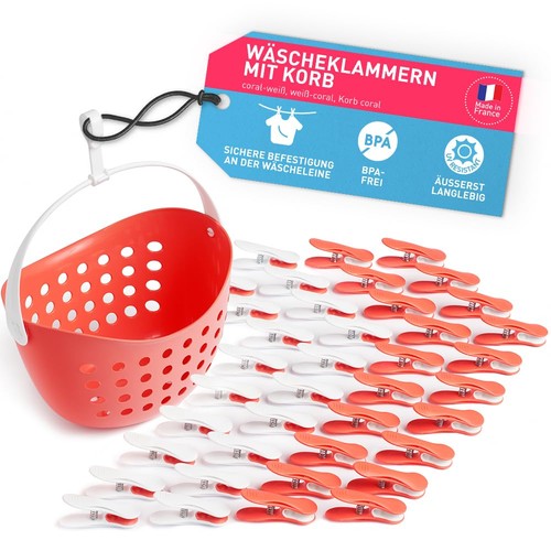 Wäscheklammern mit korb - wäscheklammern,