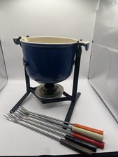 Le Creuset Fondue blau