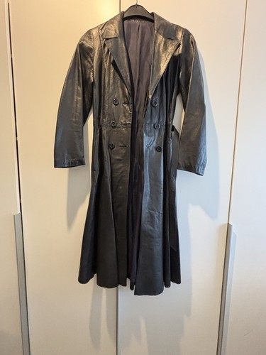 Leder mantel schwarz damen - leder,