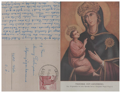 Ansichtskarte madonna vom - madonna,