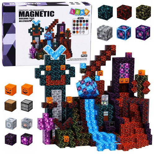 100x magnetbausteine pixel - magnetbausteine,