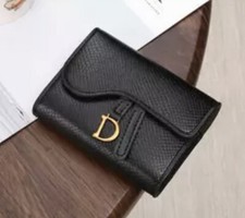 SÜSSE KLEINE GELDBÖRSE BRIEFTASCHE ca.8*10,3cm TOLLE QUALITÄT VEGANES KROKOLEDER