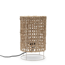 Riviera Maison Tischleuchte Leila Bananenblatt natur geflochten 38 cm 23 cm DM