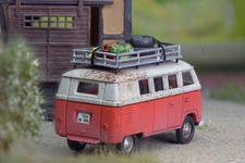 Brekina VW Bulli T1 Bus mit beladenen Dachträger